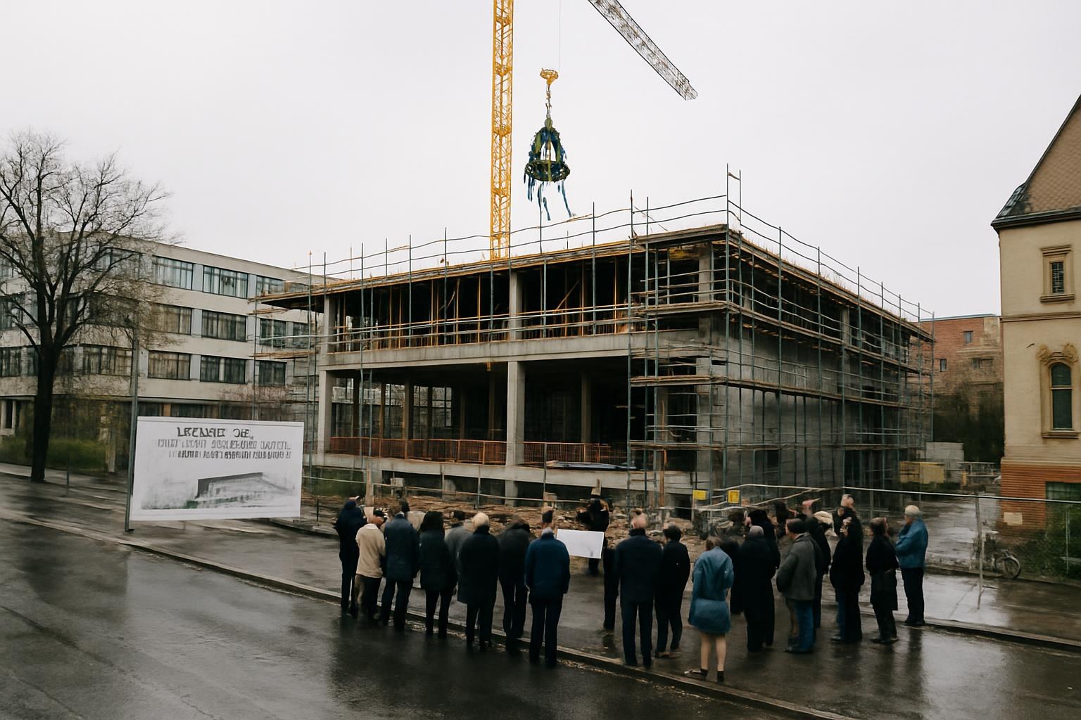 Richtfest für die neue Sporthalle der Gustave-Eiffel-Schule am 28. April 2026 - Pankow