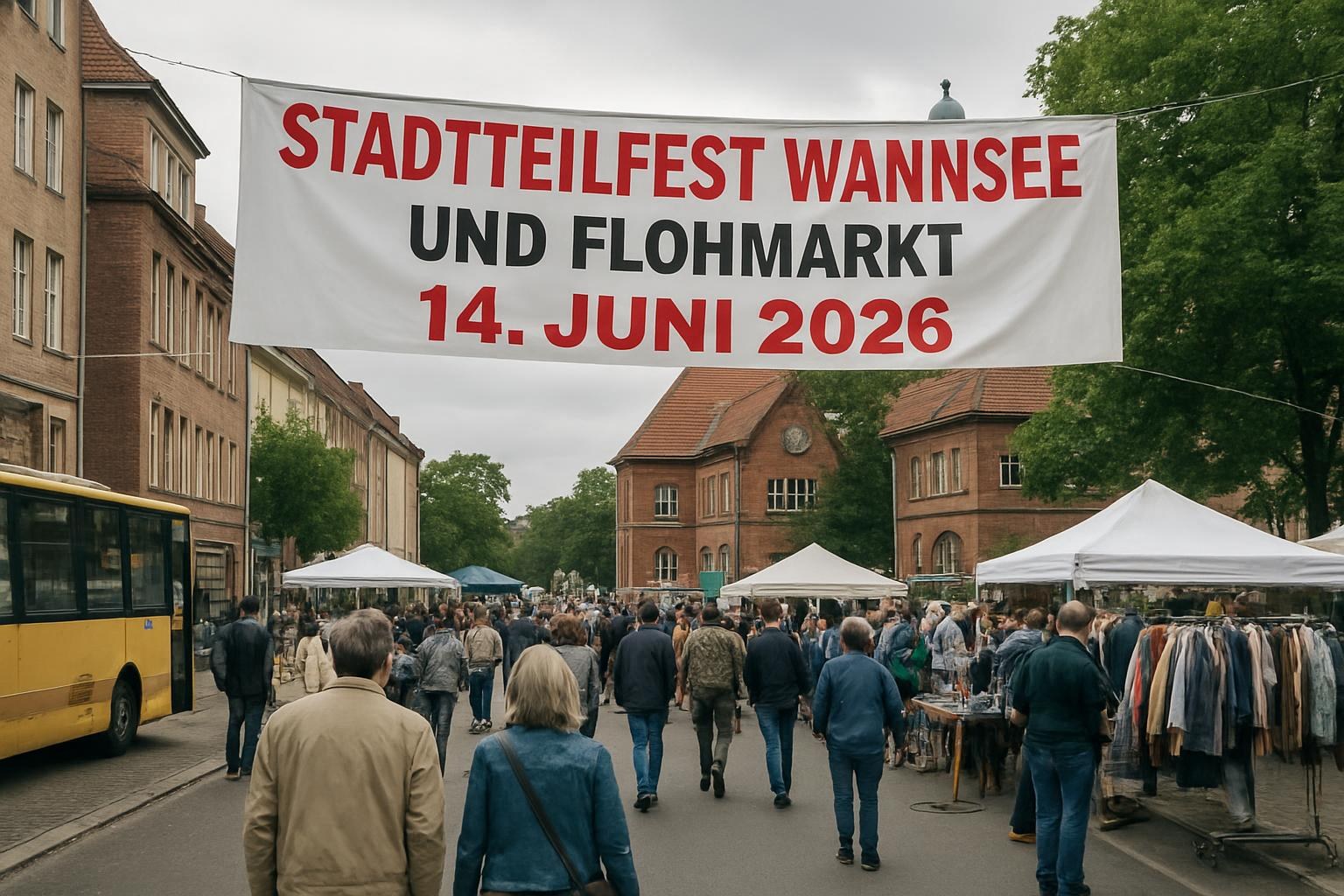 Stadtteilfest Wannsee und Flohmarkt am 14. Juni 2026 - Steglitz-Zehlendorf