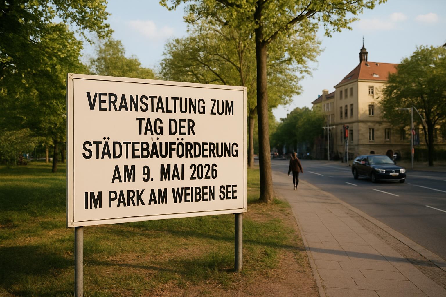 Veranstaltung zum Tag der Städtebauförderung am 9. Mai 2026 im Park am Weißen See - Pankow
