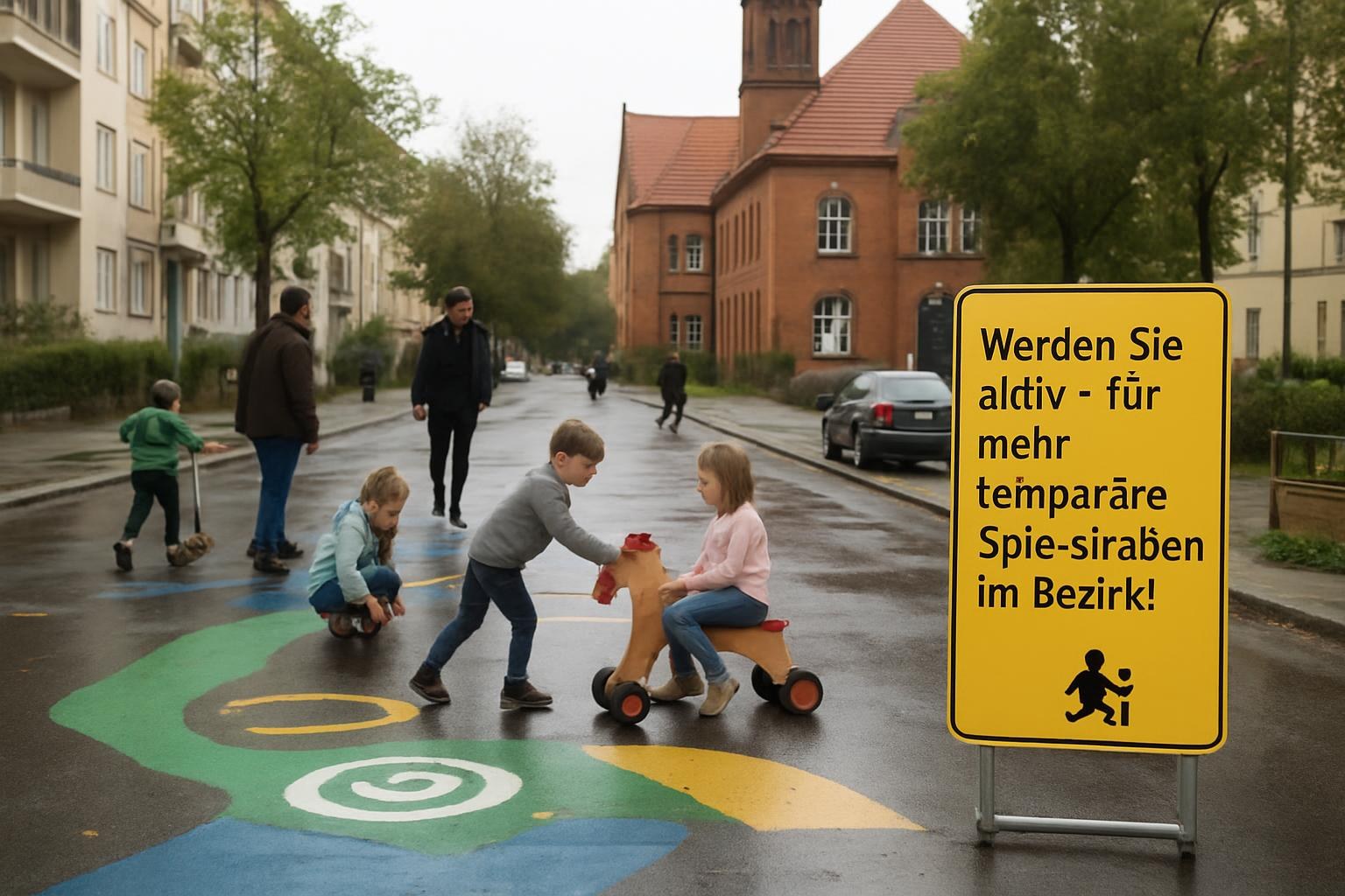 Werden Sie aktiv – für mehr temporäre Spielstraßen im Bezirk! - Treptow-Köpenick